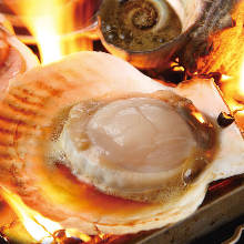 Grilled scallop with butter