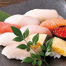 Assorted nigiri sushi