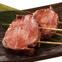 Beef tongue skewer