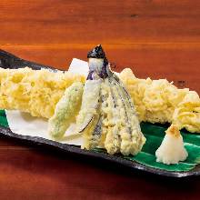 Conger eel tempura