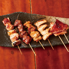 Assorted grilled skewers