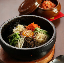 Stone grilled bibimbap