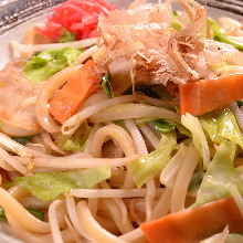 Sauteed wheat noodles