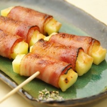 Cheese bacon skewer