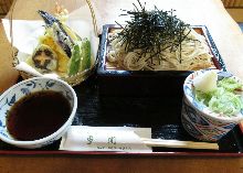 Tempura zaru buckwheat noodles