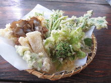 Wild vegetable tempura