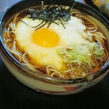 Buckwheat noodles with grated yam