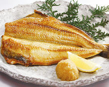 Grilled atka mackerel