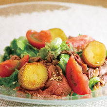 Shabu-shabu salad with sesame dressing