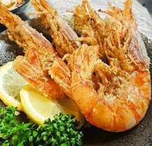 Fried prawns