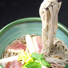 Buckwheat noodles with roasted duck
