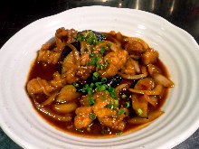 Meat and Eggplant Miso Stir-fry