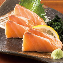 Salmon sashimi