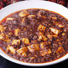 Spicy tofu and ground meat