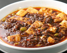 Spicy tofu and ground meat