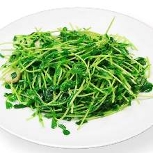 Stir-fried pea shoots