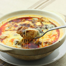 Spicy tofu and ground meat