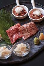 Edible raw beef