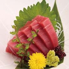 Assorted tuna sashimi