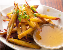 Fried and buttered sweet potato Fried and buttered sweet potato