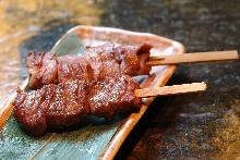 Beef tongue skewer