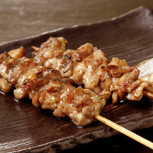 Chicken skin skewer