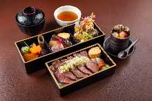 Beef tongue set meal