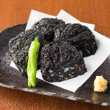 squid ink Satsuma-age