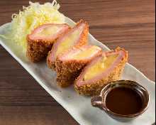 Ham and cheese cutlet