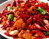 Stir-fried chicken with red pepper