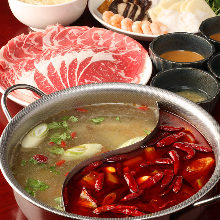 Chinese hotpot with mala sauce