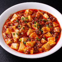 Spicy tofu and ground meat