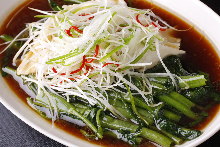 Wheat lettuce with soy sauce