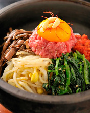 Stone grilled bibimbap