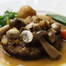 Japanese-style hamburg steak