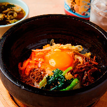 Stone grilled bibimbap