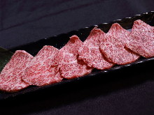 Rare cut steak