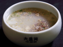 Tail rice soup