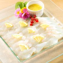 Sea bream carpaccio