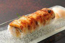 Rod-shaped sushi