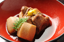 Simmered pork belly