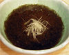 Mozuku seaweed dressed with vinegar