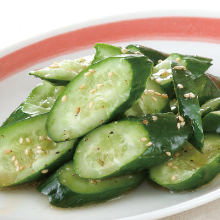 Smashed cucumber salad