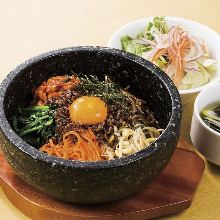 Stone grilled bibimbap