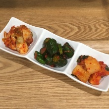 Assorted kimchi, 3 kinds