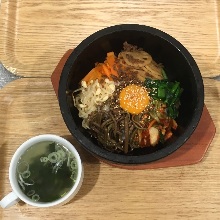 Stone grilled bibimbap