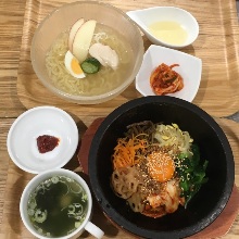 Stone grilled bibimbap