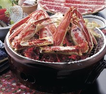 Grilled snow crab