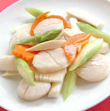 Stir-fried scallop and vegetables