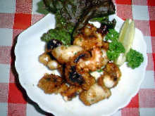 Fried octopus